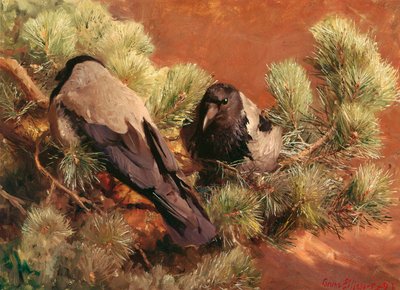 Hooded Crows by Bruno Andreas Liljefors
